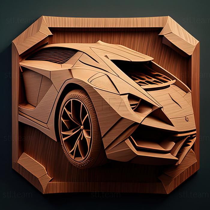 3D model Lamborghini Sesto Elemento (STL)